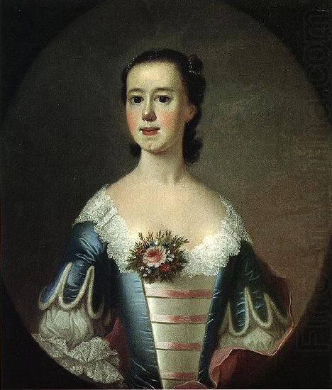 Mrs. Thomas Lynch (Elizabeth Allston Lynch), by Swiss-American painter Jeremiah Theus., Jeremiah Theus